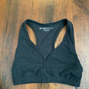 Beyond Yoga Black Racerback Sports Bra